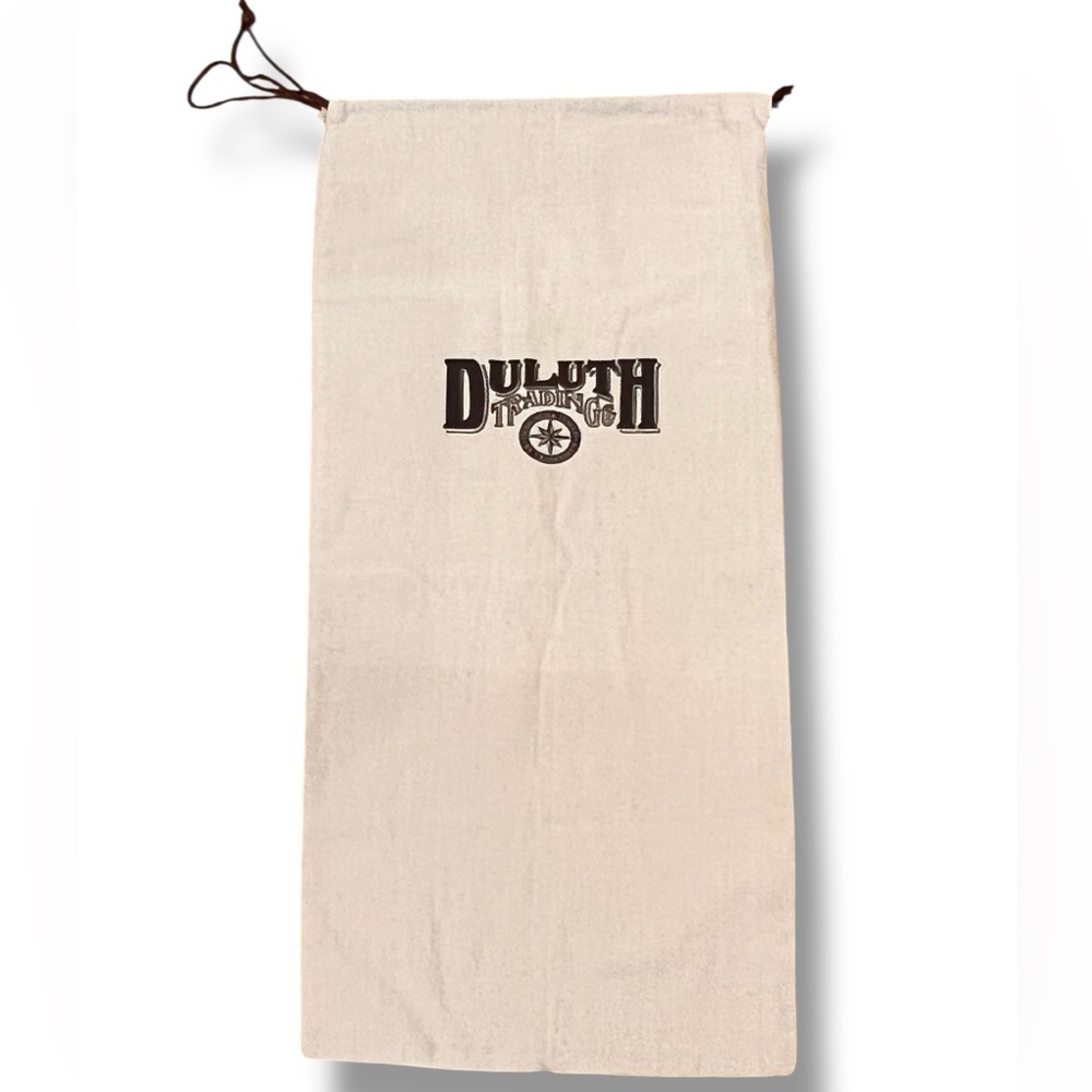 Duluth Trading Co Canvas Drawstring Laundry Dust Bag XL  OD 16 X 32” NWOT Cream